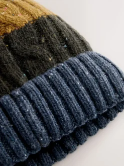 Mutsen, Sjaals En Handschoenen|Next - Muts met pompon Cable Knit Stripe