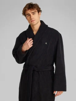 Kamerjassen En Badjassen|Calvin Klein 100% Cotton Terry Robe