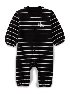 Rompertjes En Hemdjes*Calvin Klein Long Sleeve Monogram Bodysuit