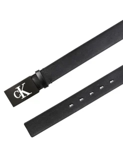 Riemen En Bretels|Calvin Klein Plaque Smooth Leather Belt