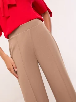Broeken|Lipsy Camel - - Broek met wijde pijpen en hoge taille