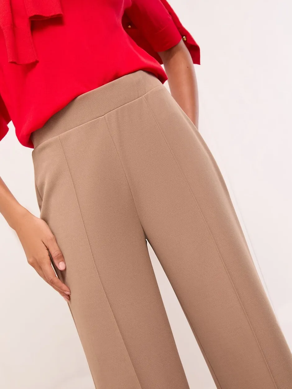 Broeken|Lipsy Camel - - Broek met wijde pijpen en hoge taille