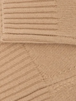 Gebreide Kleding|Reiss Camel - Ella wollen kasjmier trui met ronde hals
