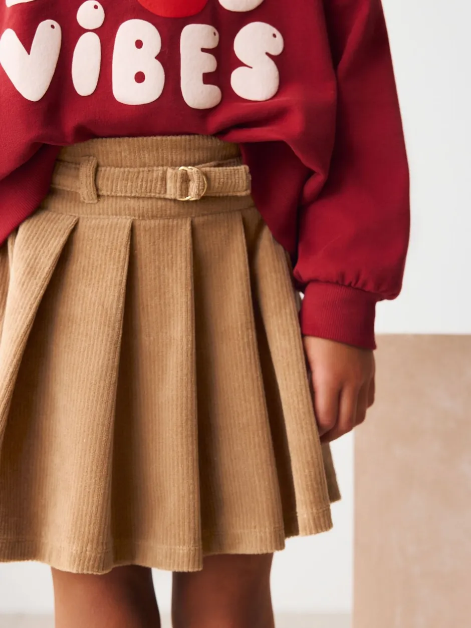 Shorts En Rokken|Next - Corduroy rok (3-16jr) Camelbruin