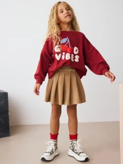 Shorts En Rokken|Next - Corduroy rok (3-16jr) Camelbruin