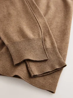 Gebreide Kleding*Next Camelbruin - Soft Touch Ronde hals Katoen Rijke Trui