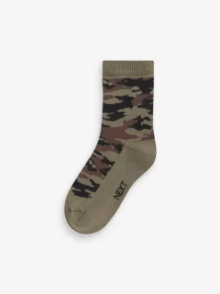 Sokken*Next - 5 Warme thermische sokken met hoog katoengehalte Camouflage