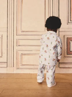 Pyjama's|Nachtkleding En Pyjama's|Next Cath Kidson Blue/White Cowboy - Single Button Through Pyjamas