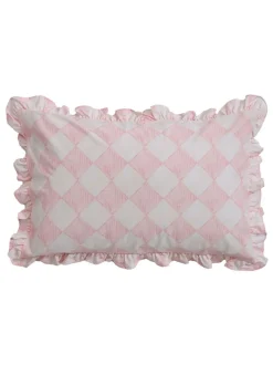 Beddengoedsets En Dekbedovertrekken|Cath Kidston 100% Cotton Duvet Cover and Pillowcase Set Pink Diamond Frill