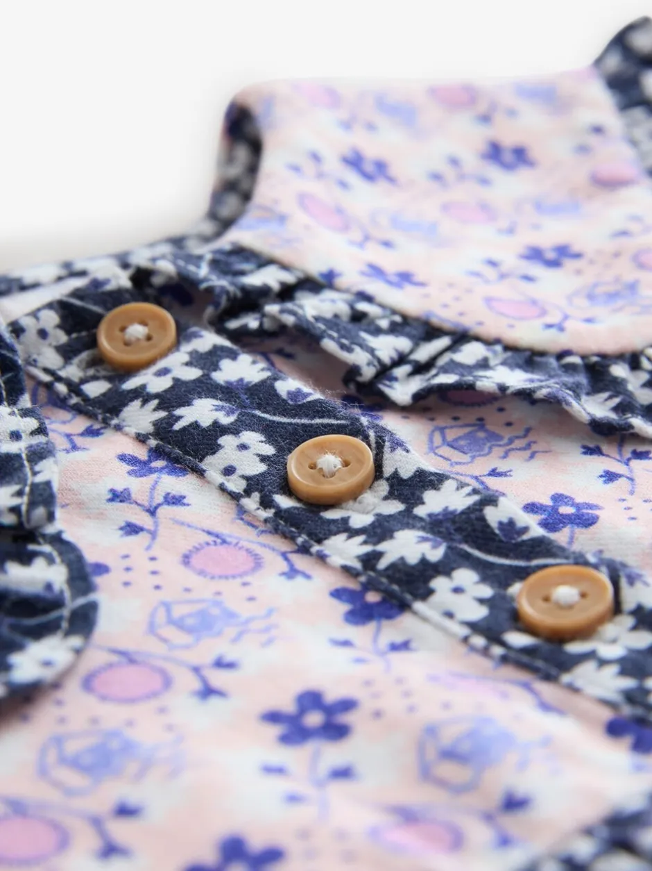 Jurken|Jurken*Next Cath Kidston Multi Navy Ditsy - Jurkje met kraag en lange mouwen (3mnd-8jr)