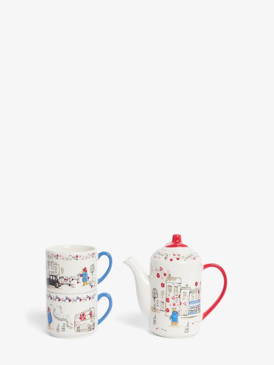 Mokken En Koppen|Tafelgerei*Cath Kidston Paddington Goes to Town Stapelbare thee voor 2