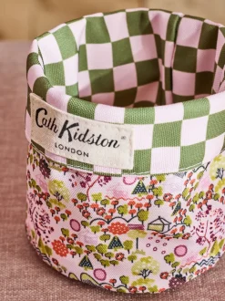 Thuiskantoor|Cath Kidston Reversible Storage Bags Groen/roze met fijne print