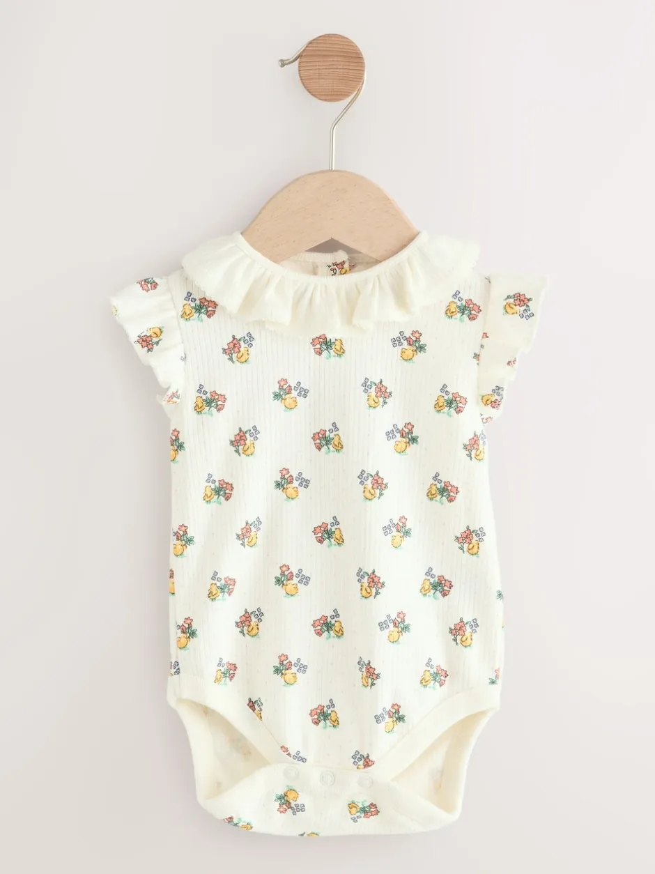 Tuinbroeken|Next Cath Kidston roze bloemenprint - Babyromper van bedrukte jersey