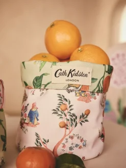 Thuiskantoor|Cath Kidston set van 2 omkeerbare opbergtassen Roze/Groene Paddington
