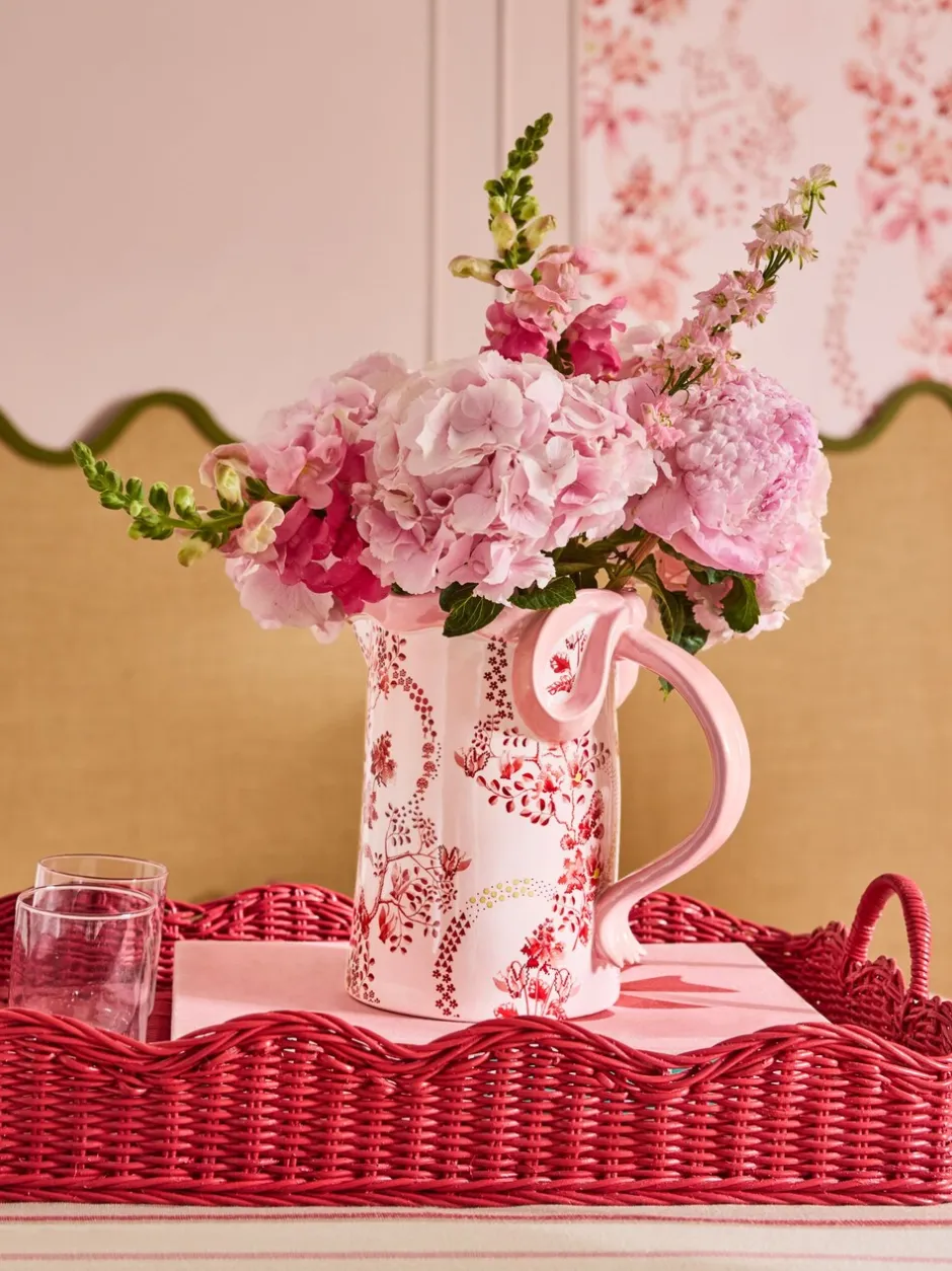 Vazen*Cath Kidston Vaas/Kruik Roze bloemen