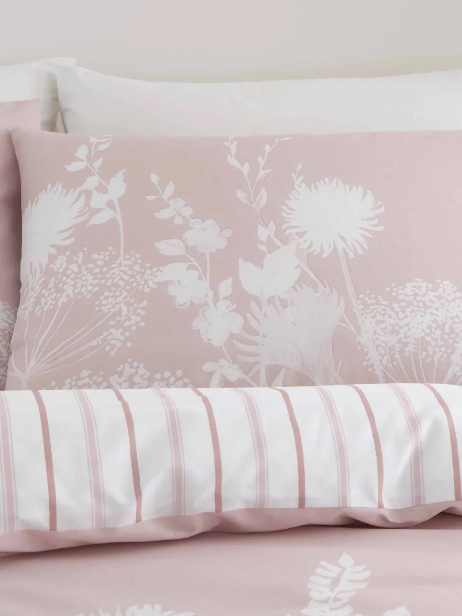 Catherine Lansfield*Catherine Lansfield - Meadowsweet omkeerbare dekbedovertrekset met bloemenprint Lichtroze
