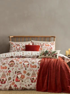 Catherine Lansfield|Catherine Lansfield Autumn Woodland Gonks Non-Iron Duvet Cover Set