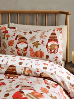 Catherine Lansfield|Catherine Lansfield Autumn Woodland Gonks Non-Iron Duvet Cover Set