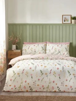 Catherine Lansfield|Catherine Lansfield Countryside Floral Reversible Duvet Cover Set Roze