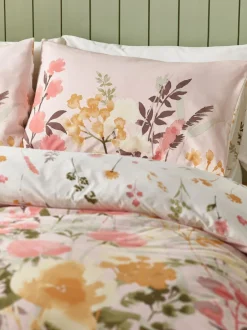 Catherine Lansfield|Catherine Lansfield Countryside Floral Reversible Duvet Cover Set Roze
