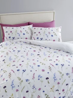 Catherine Lansfield|Catherine Lansfield Countryside Floral Reversible Duvet Cover Set Wit