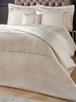Dekbedden En Kussens*Catherine Lansfield Deco glamour doorgestikte kussenslopen met pailletten