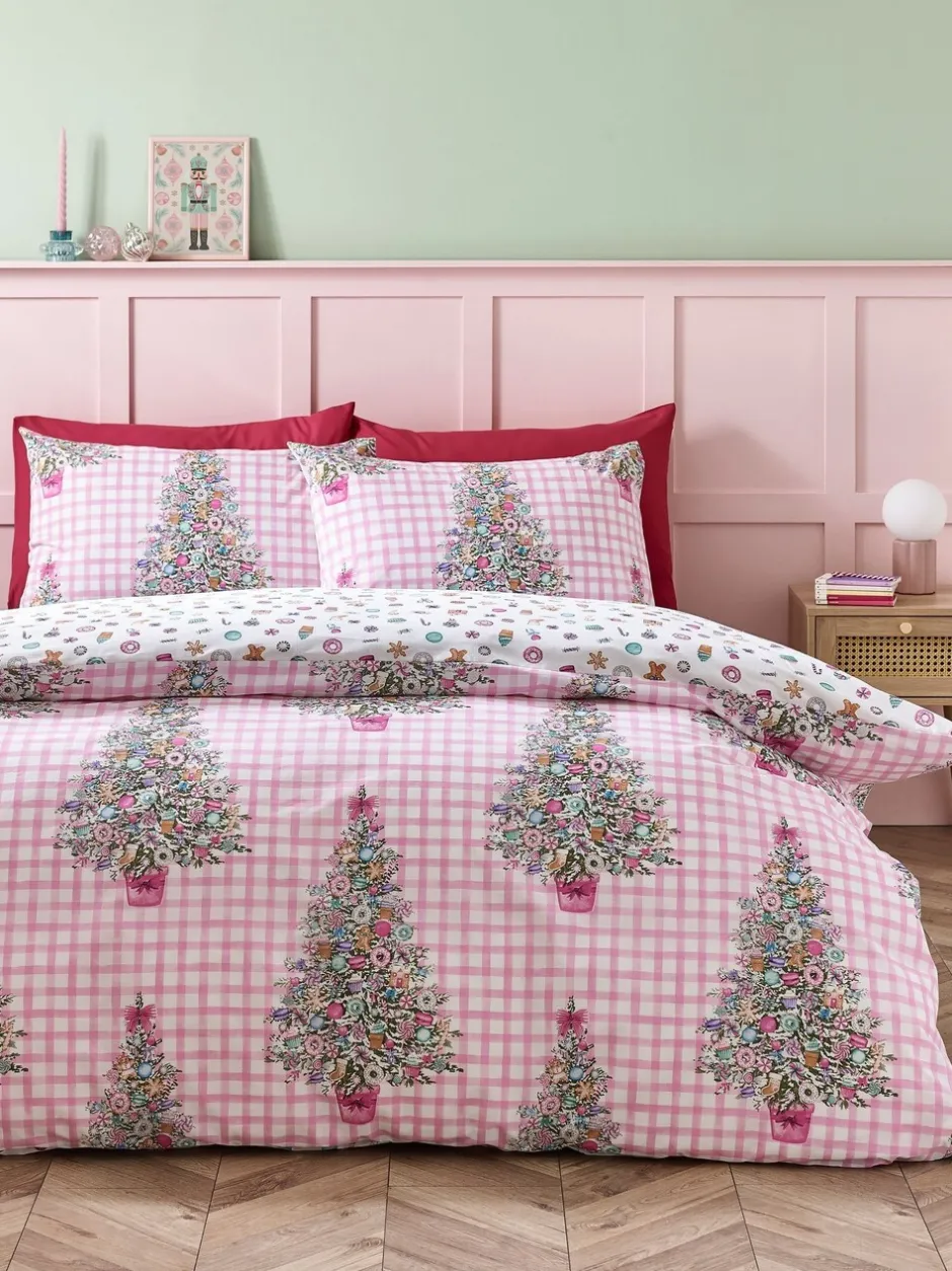 Catherine Lansfield|Catherine Lansfield Dekbedovertrekset met kerstthema, snoep en lekkernijen