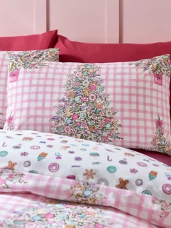 Catherine Lansfield|Catherine Lansfield Dekbedovertrekset met kerstthema, snoep en lekkernijen