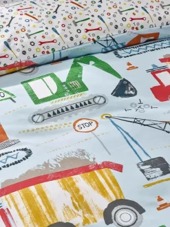 Catherine Lansfield|Kinderbeddengoed|Catherine Lansfield Digger Dreams Reversible Duvet Cover Set