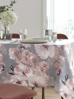 Tafellinnen En Placemats *Catherine Lansfield Dramatic Floral Print 100% Cotton Table Cloth