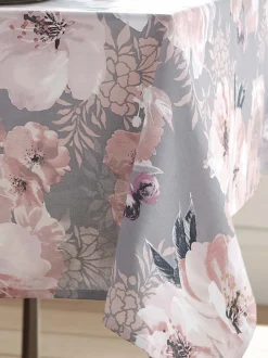 Tafellinnen En Placemats *Catherine Lansfield Dramatic Floral Print 100% Cotton Table Cloth