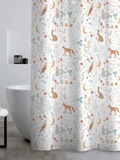 Catherine Lansfield*Catherine Lansfield Enchanted Twilight Animal Shower Curtain Wit