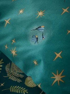 Catherine Lansfield|Beddengoedsets En Dekbedovertrekken|Catherine Lansfield Enchanted Twilight dekbedovertrek met dierenprint en kussensloop Groen