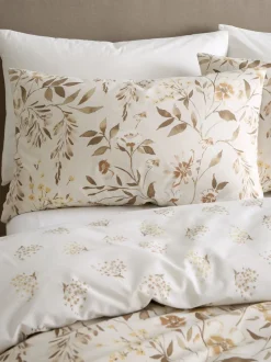 Catherine Lansfield|Catherine Lansfield Isadora Floral Reversible Duvet Cover Set Natuurlijk