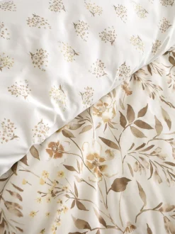 Catherine Lansfield|Catherine Lansfield Isadora Floral Reversible Duvet Cover Set Natuurlijk
