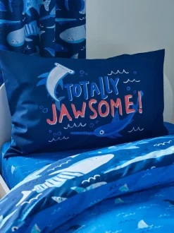Catherine Lansfield*Catherine Lansfield Jawsome Shark Reversible Duvet Cover Set