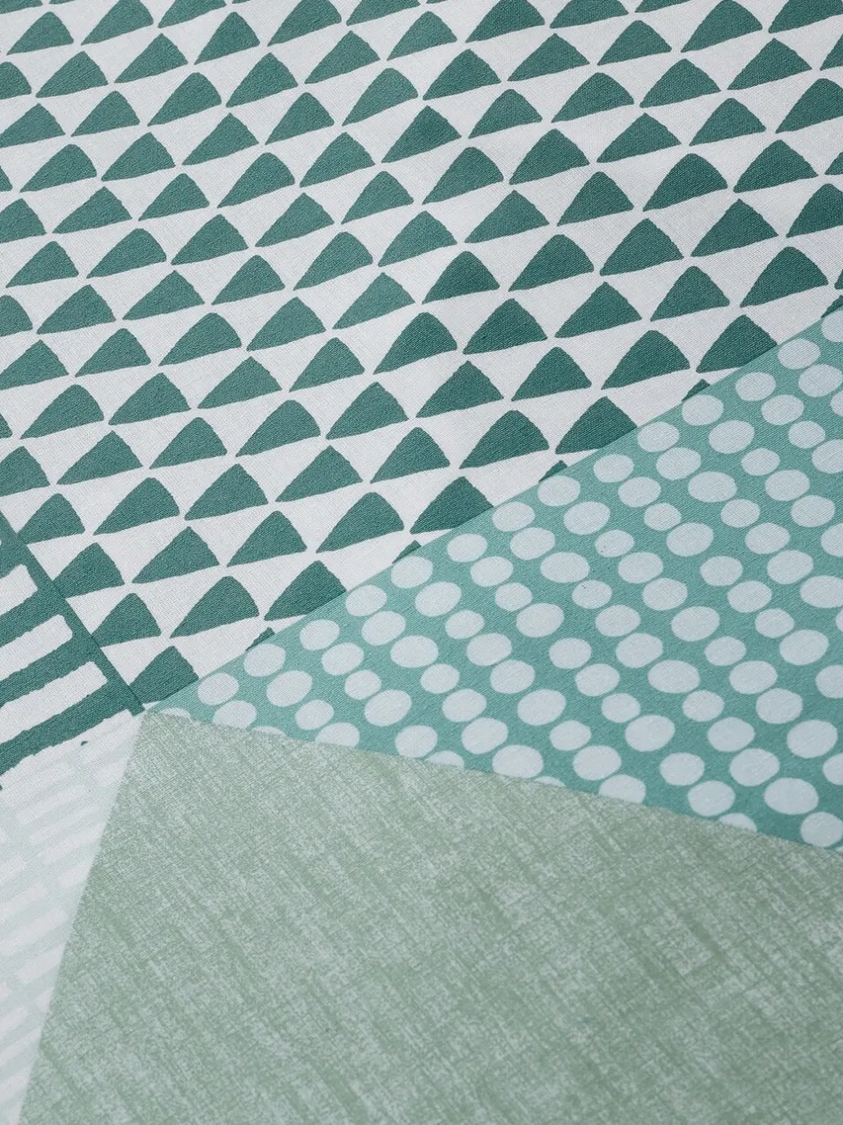 Catherine Lansfield*Catherine Lansfield Larsson set van dekbedovertrek en sloop met geometrische print