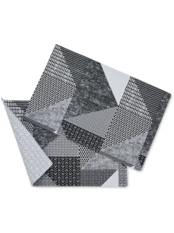 Tafellinnen En Placemats *Catherine Lansfield Larsson set van 2 afwasbare placemats van 100 katoen Grijs