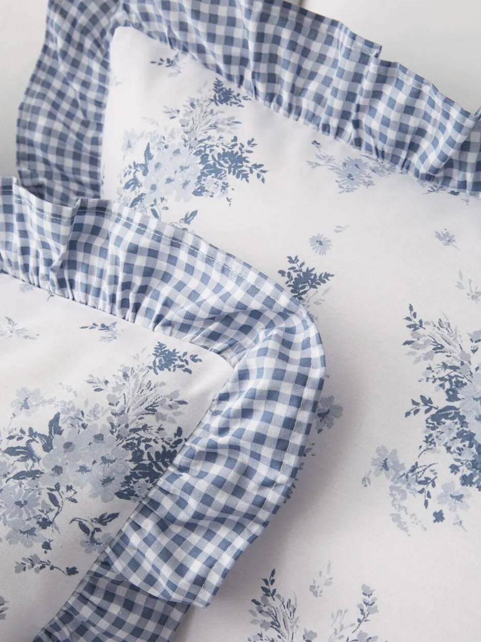 Catherine Lansfield*Catherine Lansfield Lucie Floral Frill Reversible Duvet Cover Set