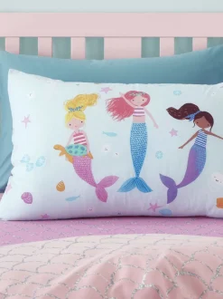 Catherine Lansfield|Kinderbeddengoed*Catherine Lansfield Mermaid omkeerbare dekbedovertrekset