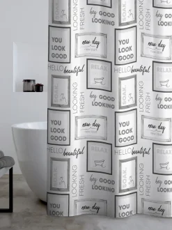 Catherine Lansfield*Catherine Lansfield Relax and Unwind Shower Curtain