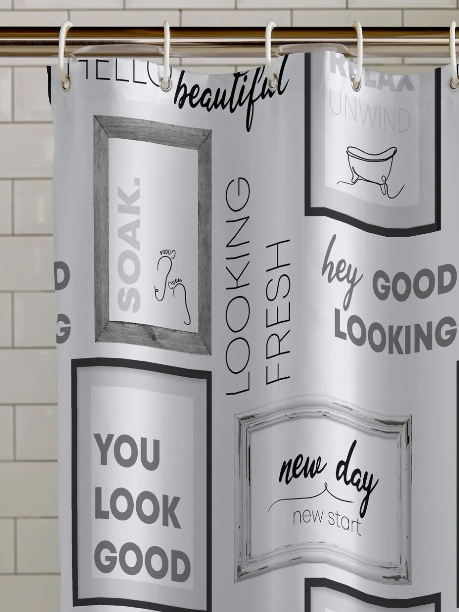 Catherine Lansfield*Catherine Lansfield Relax and Unwind Shower Curtain