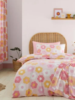 Catherine Lansfield|Kinderbeddengoed*Catherine Lansfield Retro Daisy omkeerbare dekbedovertrekset