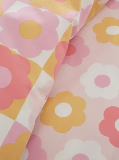 Catherine Lansfield|Kinderbeddengoed*Catherine Lansfield Retro Daisy omkeerbare dekbedovertrekset