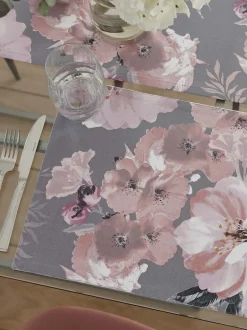 Tafellinnen En Placemats |Catherine Lansfield set van 2 afwasbare placemats van 100% katoen met bloemenprint