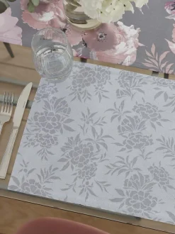 Tafellinnen En Placemats |Catherine Lansfield set van 2 afwasbare placemats van 100% katoen met bloemenprint