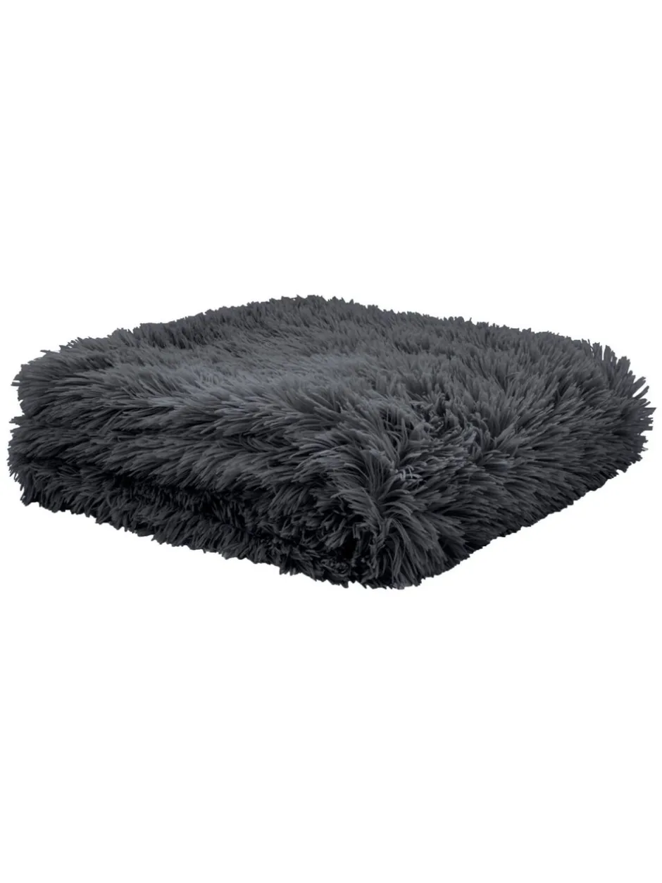 Catherine Lansfield*Catherine Lansfield So Soft Cuddly Deep Pile bedloper van imitatiebont Antraciet