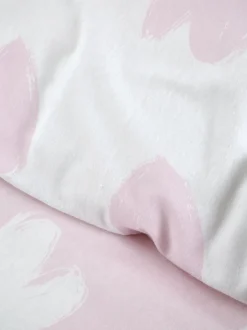 Catherine Lansfield|Catherine Lansfield Supersoft 100% geborsteld katoenen dekbedovertrekset met hartjes