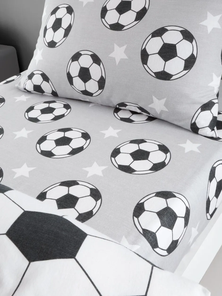 Catherine Lansfield*Catherine Lansfield superzacht 100% katoenen hoeslaken met voetbalprint