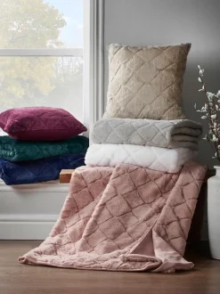 Catherine Lansfield*Catherine Lansfield Teddy behaaglijke en zachte geruite bedloper van fleece
